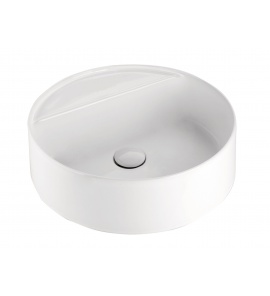 Olympia Ceramica Umywalka stawiana na blat okrągła, Biały LIL4245101