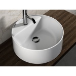 Olympia Ceramica Umywalka stawiana na blat okrągła, Biały LIL4245101