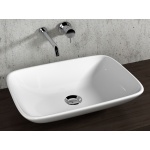 Olympia Ceramica Atene Umywalka stawiana na blat prostokątna, Biały LIL4B54001