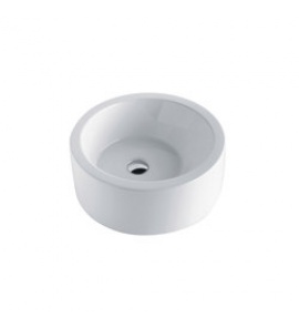 Olympia Ceramica Basic Umywalka okrągła stawiana na blat 420 mm, Biały LIL4B4D001