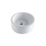 Olympia Ceramica Basic Umywalka okrągła stawiana na blat 420 mm, Biały LIL4B4D001