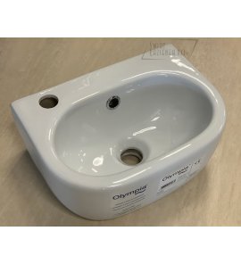 Olympia Ceramica Nicole Umywalka ścienna 36x26 cm, Biały NIC413D101