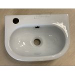 Olympia Ceramica Nicole Umywalka ścienna 36x26 cm, Biały NIC413D101