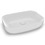 Olympia Ceramica Metamorfosi Umywalka prostokątna stawiana na blat 600x420 mm, Biały MET4260001