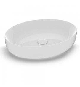 Olympia Ceramica Metamorfosi Umywalka nablatowa 55x42 cm biała MET42O6001