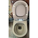    Olympia Ceramica Milady Miska WC Rimless® wisząca 52x36 cm z deską wolnoopadającą SLIM marrone z ekspozcyji Deska z odpryskami MIL120207/E+C5CN07/E WIELKA WYPRZEDAŻ!!