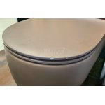    Olympia Ceramica Milady Miska WC Rimless® wisząca 52x36 cm z deską wolnoopadającą SLIM marrone z ekspozcyji Deska z odpryskami MIL120207/E+C5CN07/E WIELKA WYPRZEDAŻ!!