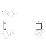 Olympia Ceramica Milady Spłuczka do kompaktu, Biały MIL71PF101