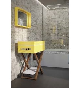 Olympia Ceramica My Bag Lustro dodatkowe do konsoli Żółty BAGSP130