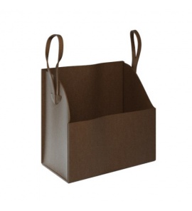 Olympia Ceramica My Bag Skórzana torba pod umywalke, ciemny brązowy BAGBOR