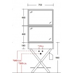 Olympia Ceramica My Bag Stelaż do konsoli umywalkowej, ciemny brązowy BAGCAV34
