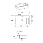Olympia Ceramica My Bag Umywalka meblowa 48 x 75cm biała BAGLAV01