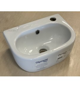   Olympia Ceramica Nicole Umywalka ścienna 36x26 cm, Biały NIC413D101 WYPRZEDAŻ EKSPOZYCJI!!
