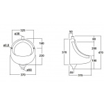 Olympia Ceramica Pisuar, Biały ARC50101