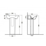 Olympia Ceramica Crystal Postument, Biały CRY9CO01