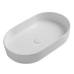   Olympia Ceramica Smash Umywalka stawiana na blat bez korka 600x360 mm biała SMA42SO6000