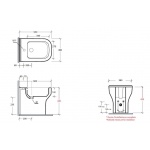 Olympia Ceramica Synthesis Bidet stojąca, Biały SYN230101
