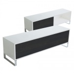 Olympia Ceramica Szafka niska z frontem w kolorze 120 cm, Czarny MO1202BI