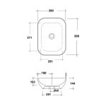       Olympia Ceramica Trend Umywalka 50x38 z korkiem czarny mat TRE42RE50023 WIETRZENIE MAGAZYNÓW!!