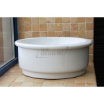 Olympia Ceramica Tris Umywalka nablatowa/wpuszczana w blat/podblatowa Ø42 cm biała LIL4242001