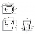 Olympia Ceramica Tutto-evo Bidet stojący, Biały TUE210101