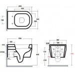 Olympia Ceramica Tutto-evo Misa wc wisząca, Biały TUE120201