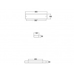 Olympia Ceramica Tutto-evo Półka ceramiczna 60 cm, Biały TUT060M101