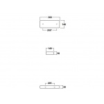 Olympia Ceramica Tutto-evo Półka ceramiczna 36 cm, Biały TUT036M101