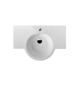 Olympia Ceramica Tutto-evo Umywalka ścienna 80 cm z półką po obu stronach, Biały TUT4180101