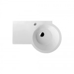 Olympia Ceramica Tutto-evo Umywalka ścienna 75 cm z półką po lewej stronie, Biały TUT417D101