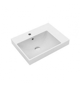 Olympia Ceramica Tutto-evo Umywalka prostokątna meblowa 600x460 mm z blatem po prawej stronie, Biały TUE4360101