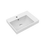 Olympia Ceramica Tutto-evo Umywalka prostokątna meblowa 600x460 mm z blatem po prawej stronie, Biały TUE4360101