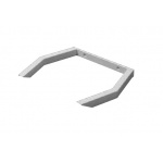 Olympia Ceramica Uchwyt do ceramicznego blatu, Biały STUK 