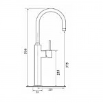 Olympia Ceramica Ukiyo-e Bateria umywalkowa jednootworowa, chrom U6581CR
