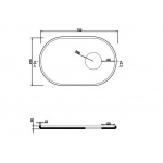 Olympia Ceramica Ukiyo-e Blat pod umywalkę, Biały UKIP75C01
