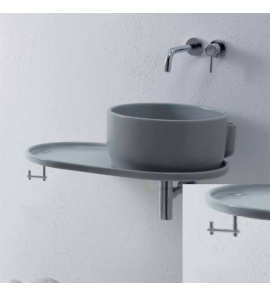 Olympia Ceramica Ukiyo-e Uchwyt na ręcznik do blatu ceramicznego, chrom PAUKCR