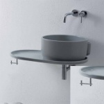 Olympia Ceramica Ukiyo-e Uchwyt na ręcznik do blatu ceramicznego, chrom PAUKCR