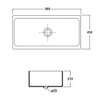 Olympia Ceramica Zlew kuchenno-pralniczy 1200x450 mm biały ARC6512001