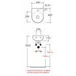Olympia Ceramica Milady Umywalka ścienna 300x400 mm, Biały MIL4336101