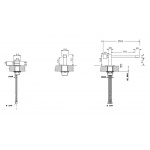 Olympia Ceramica Vinyl Bateria trzyotworowa Chrom VYNRUB36