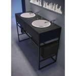 Olympia Ceramica Vinyl Konsola do montażu umywalki i kranu 1220 mm, Miodowy VYNMOB12237