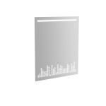 Olympia Ceramica Vinyl Lustro ścienne z LED 620 mm VYNSPI62