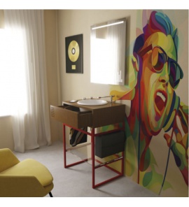 Olympia Ceramica Vinyl Metalowa rama pod umywalkę 620 mm, Brązowy VYNST6207