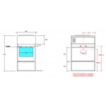 Olympia Ceramica Vinyl Metalowa rama pod umywalkę 620 mm, Brązowy VYNST6207