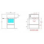 Olympia Ceramica Vinyl Metalowa rama pod umywalkę 620 mm, Biały VYNST6211