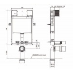 Olympia Ceramica Zbiornik podtynkowy do obmurowania G90021