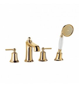 Omnires Armance Bateria wannowa 4-otworowa Złoty AM5232GL