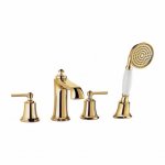 Omnires Armance Bateria wannowa 4-otworowa Złoty AM5232GL