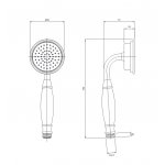 Omnires Armance Słuchawka prysznicowa Chrom ARMANCE-RCR