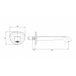 Omnires Armance Wylewka wannowa ścienna Miedź antyczna WDARMANCEORB